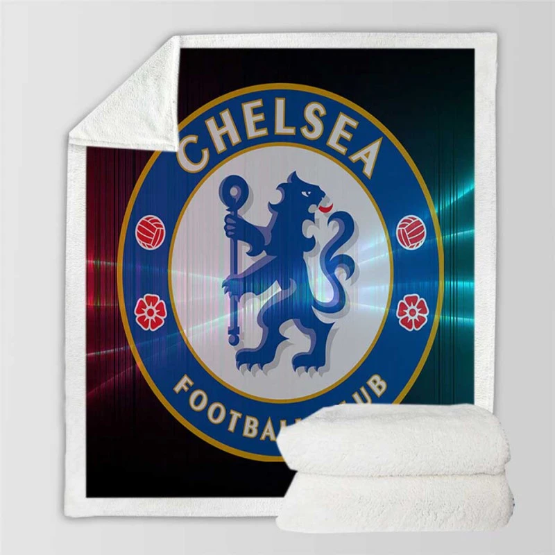 Chelsea FC Teen Boys Sherpa Fleece Blanket