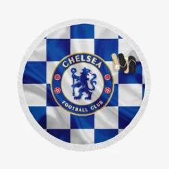 Chelsea Football Club Logo Round Beach Towel