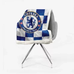 Chelsea Football Club Logo Sherpa Fleece Blanket 2