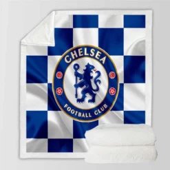 Chelsea Football Club Logo Sherpa Fleece Blanket