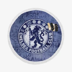 Chelsea Logo Most Popular English Football Team Round Beach Towel