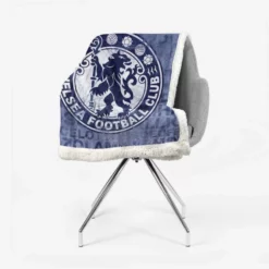 Chelsea Logo Most Popular English Football Team Sherpa Fleece Blanket 2