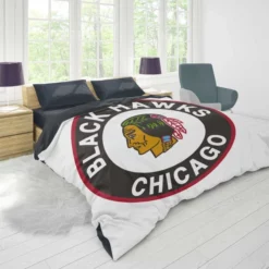 Chicago Blackhawks Awarded NHL Hockey Team Duvet Cover 1