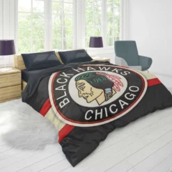 Chicago Blackhawks Classic NHL Ice Hockey Team Duvet Cover 1