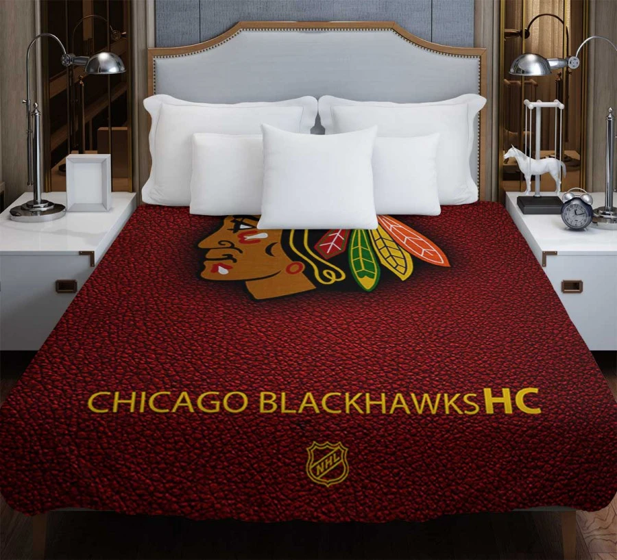 Chicago Blackhawks Excellent NHL Hockey Team Duvet Cover