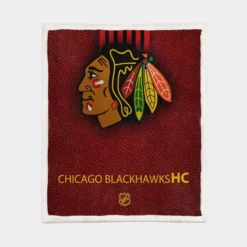 Chicago Blackhawks Excellent NHL Hockey Team Sherpa Fleece Blanket 1