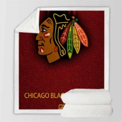 Chicago Blackhawks Excellent NHL Hockey Team Sherpa Fleece Blanket