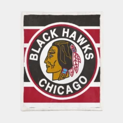 Chicago Blackhawks Famous NHL Hockey Club Sherpa Fleece Blanket 1