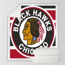 Chicago Blackhawks Famous NHL Hockey Club Sherpa Fleece Blanket
