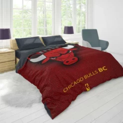 Chicago Bulls Basketball Club Logo Duvet Cover 1