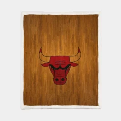 Chicago Bulls Classic NBA Basketball Club Sherpa Fleece Blanket 1