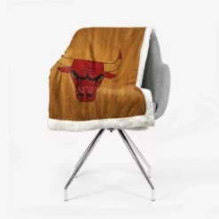 Chicago Bulls Classic NBA Basketball Club Sherpa Fleece Blanket 2