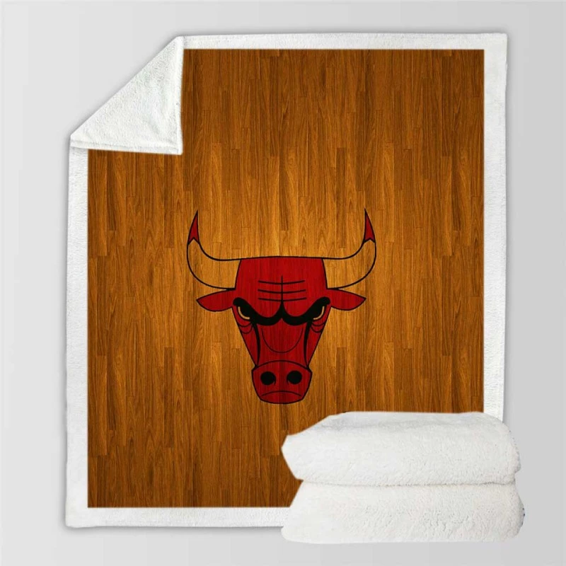 Chicago Bulls Classic NBA Basketball Club Sherpa Fleece Blanket