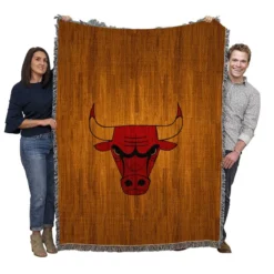 Chicago Bulls Classic NBA Basketball Club Woven Blanket
