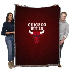 Chicago Bulls Energetic NBA Basketball Team Woven Blanket