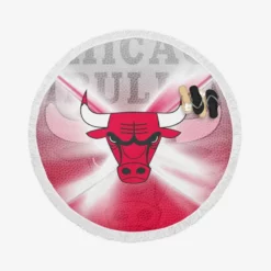 Chicago Bulls Exellelant NBA Basketball Club Round Beach Towel