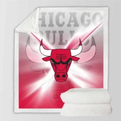 Chicago Bulls Exellelant NBA Basketball Club Sherpa Fleece Blanket