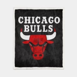 Chicago Bulls Famous NBA Basketball Team Sherpa Fleece Blanket 1