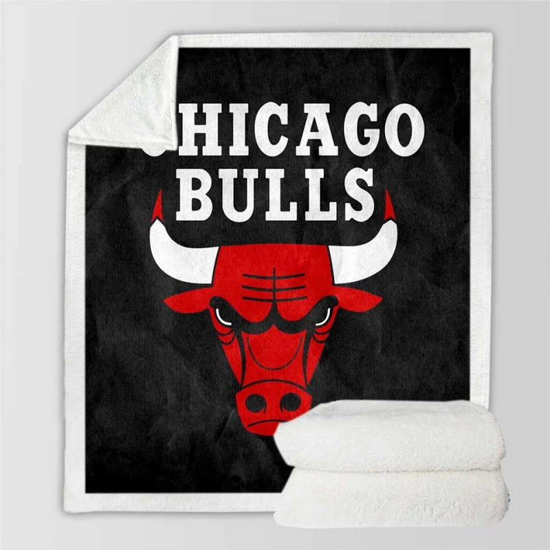 Chicago Bulls Famous NBA Basketball Team Sherpa Fleece Blanket