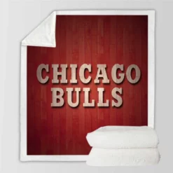 Chicago Bulls Professional NBA Basketball Club Sherpa Fleece Blanket