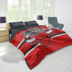 Chicago Bulls Strong Basketball Club Logo Duvet Cover 1