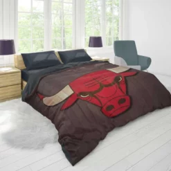 Chicago Bulls Top Ranked NBA Basketball Team Duvet Cover 1