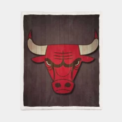 Chicago Bulls Top Ranked NBA Basketball Team Sherpa Fleece Blanket 1