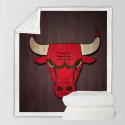 Chicago Bulls Top Ranked NBA Basketball Team Sherpa Fleece Blanket