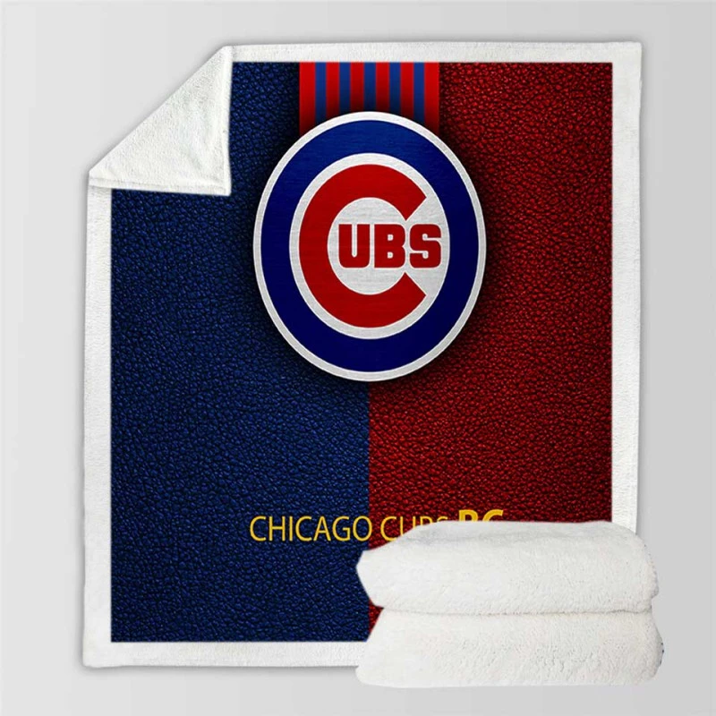 Chicago Cubs American Professional Baseball Team Sherpa Fleece Blanket