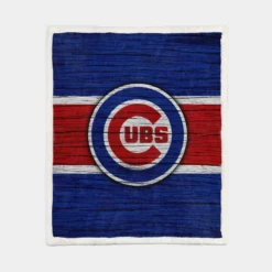 Chicago Cubs Energetic MLB Baseball Team Sherpa Fleece Blanket 1