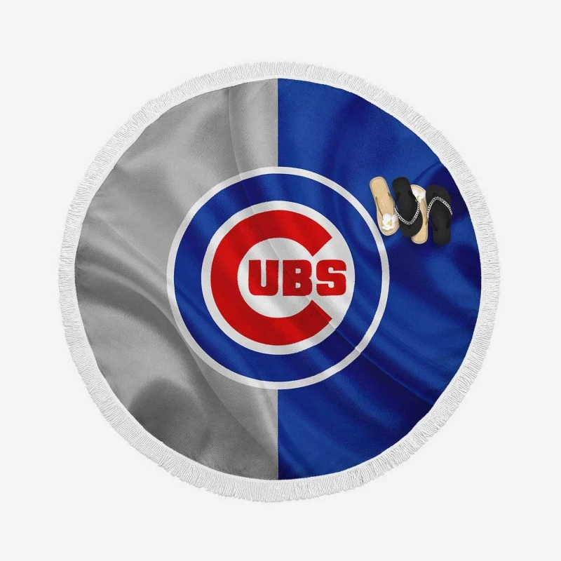 Chicago Cubs Top Ranked MLB Baseball Team Round Beach Towel