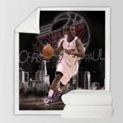Chris Paul Popular NBA Basketball Player Sherpa Fleece Blanket