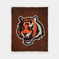 Cincinnati Bengals Professional American Football Team Sherpa Fleece Blanket 1