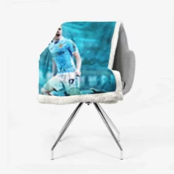 Classic Football Player Kevin De Bruyne Sherpa Fleece Blanket 2