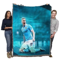 Classic Football Player Kevin De Bruyne Woven Blanket