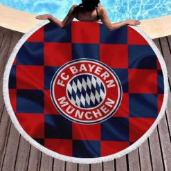 Classic Football Team FC Bayern Munich Round Beach Towel 1