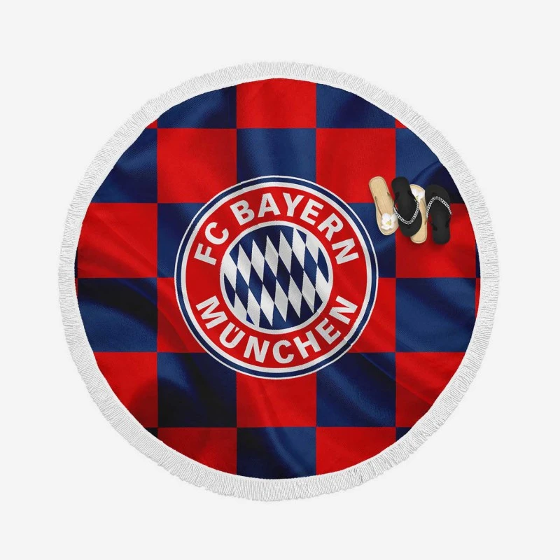 Classic Football Team FC Bayern Munich Round Beach Towel