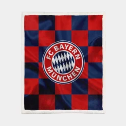 Classic Football Team FC Bayern Munich Sherpa Fleece Blanket 1