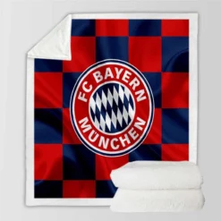 Classic Football Team FC Bayern Munich Sherpa Fleece Blanket