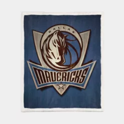 Classic NBA Basketball Team Dallas Mavericks Sherpa Fleece Blanket 1