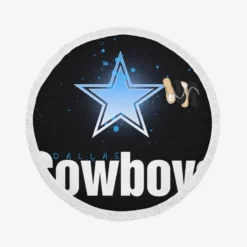 Classic NFL Football Team Dallas Cowboys Round Beach Towel