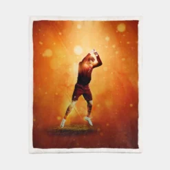 Classic Portugal Footballer Cristiano Ronaldo Sherpa Fleece Blanket 1