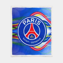 Classic Soccer Team Paris Saint Germain FC Sherpa Fleece Blanket 1