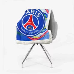 Classic Soccer Team Paris Saint Germain FC Sherpa Fleece Blanket 2