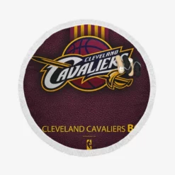 Cleveland Cavaliers American NBA Basketball Logo Round Beach Towel