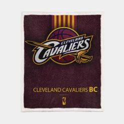 Cleveland Cavaliers American NBA Basketball Logo Sherpa Fleece Blanket 1