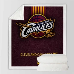 Cleveland Cavaliers American NBA Basketball Logo Sherpa Fleece Blanket