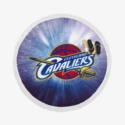 Cleveland Cavaliers American Professional Basketball Team Round Beach Towel