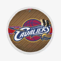 Cleveland Cavaliers Energetic NBA Basketball Team Round Beach Towel