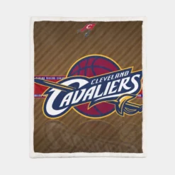 Cleveland Cavaliers Energetic NBA Basketball Team Sherpa Fleece Blanket 1